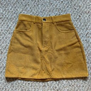SHEIN Mustard Mini Skirt - Size 2 NEVER WORN